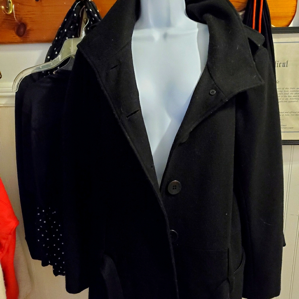 Via Spiga ladies black coat